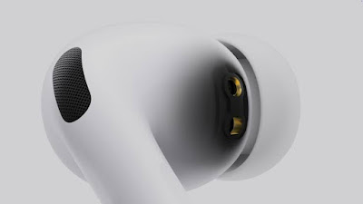 Apple AirPods Pro 3 heart rate sensor illustration showing advanced infrared and optical health tracking technology integrated into earbuds, designed for accurate real-time fitness monitoring.
